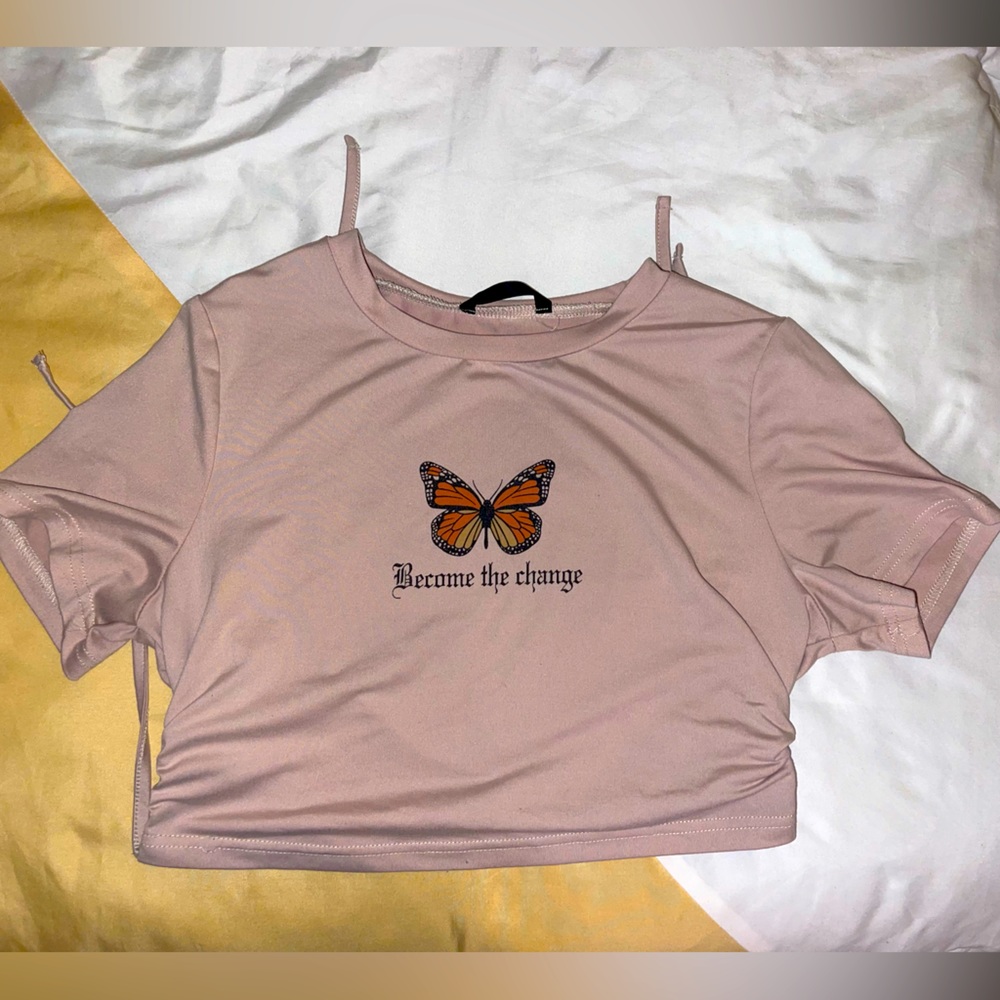 “Become the change” Crop Top